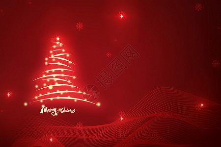圣诞节优惠海报创意圣诞树设计图片