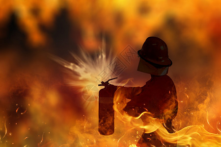 消防防火宣传消防灭火设计图片