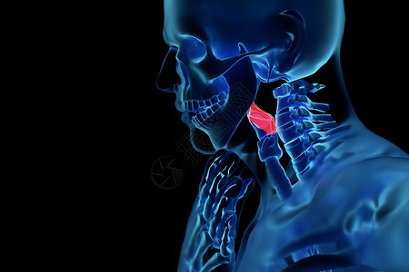 慢性自杀C4D咽喉炎背景设计图片