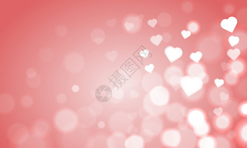 粉红色心形浪漫爱心背景设计图片