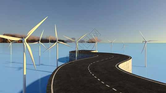 发电碳市场新能源科技场景设计图片