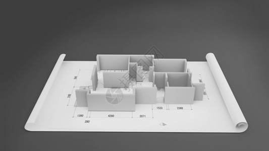 室内设计施工3D施工户型图图纸设计图片