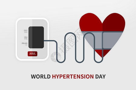 电源标志世界高血压日设计图片