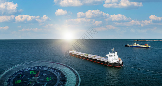 指南针导航国际航海日设计图片