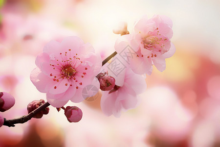 西藏林芝桃花风景桃花盛开设计图片