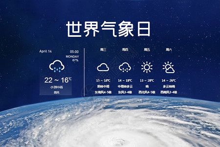 世界气象日背景图片