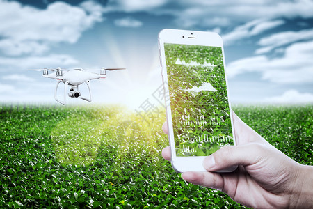 无人机遥控器科技农业设计图片