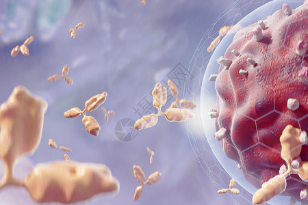 医用人体组织插画三维细胞病变场景设计图片