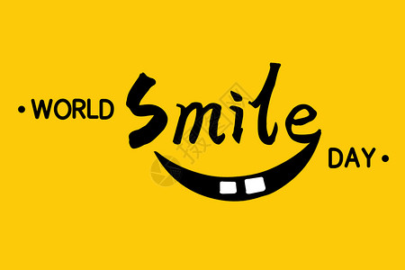 可爱笑表情世界微笑日设计图片
