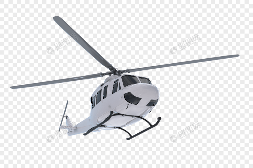 直升机3D模型图片