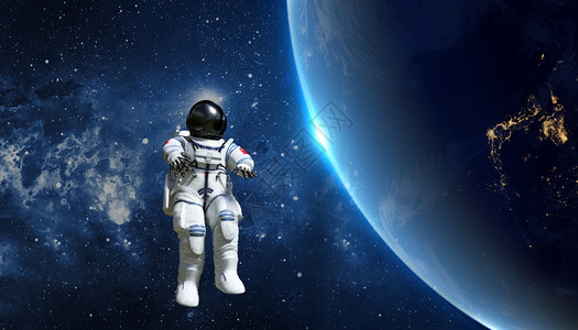 宇航员航天场景背景图片