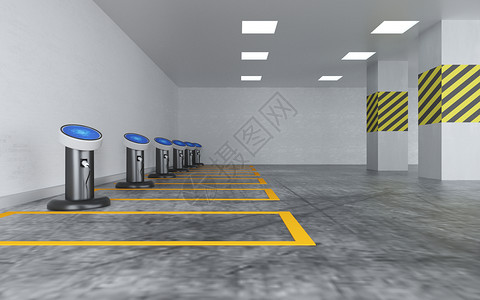 车库标志新能源停车场设计图片