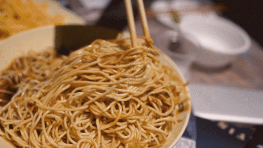 中式餐饮美食拌面凉面GIF图片