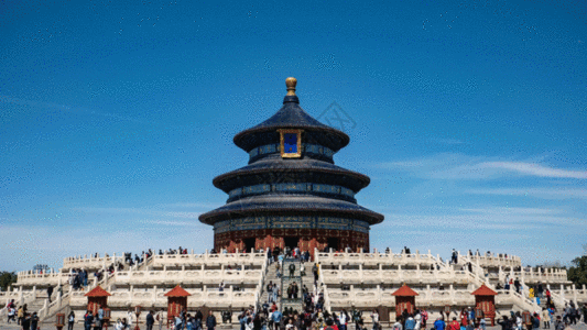 北京天坛旅游景点GIF图片