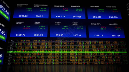 股市数据涨跌商业股票行情室GIF高清图片
