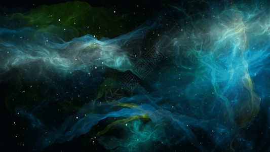 绿色空间背景魔幻梦幻星空魔术背景GIF高清图片