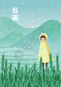 谷雨梯田图片