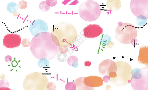 粉色手绘毛线球可爱涂鸦设计图片