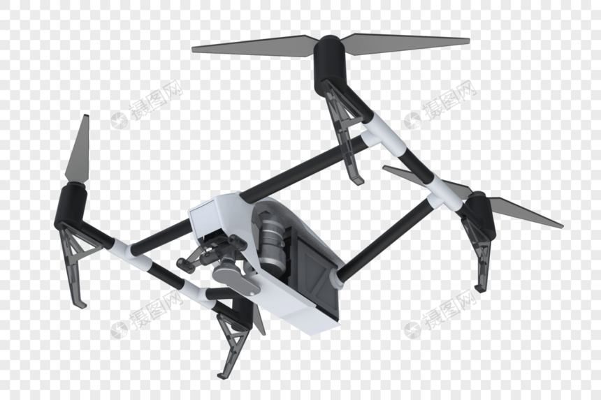无人机3D模型图片