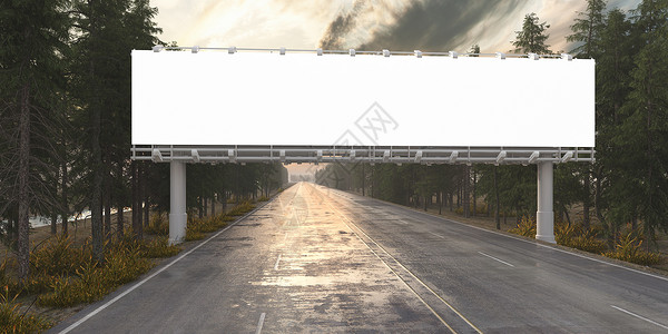 高速路背景大型户外公路广告设计图片