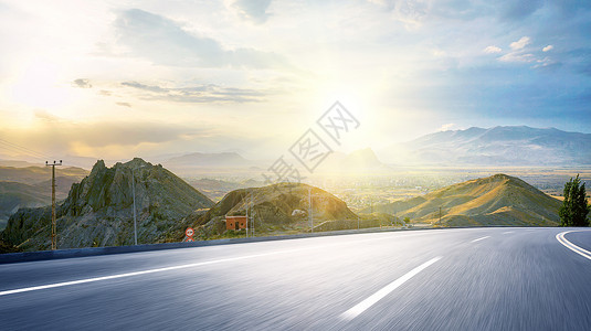 旅行道路公路背景设计图片