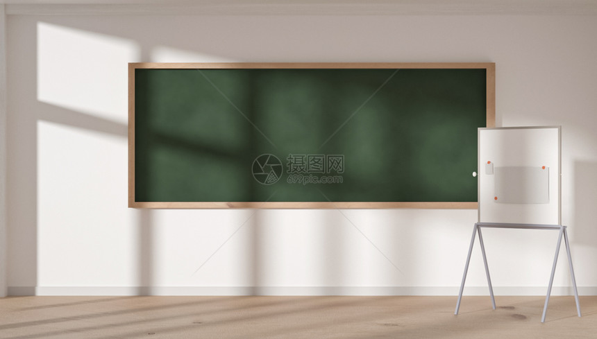 简洁教室黑板场景图片