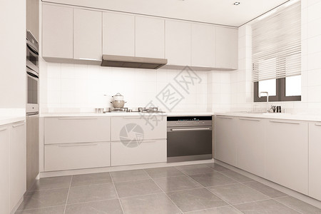 清洁瓷砖厨房空间设计设计图片