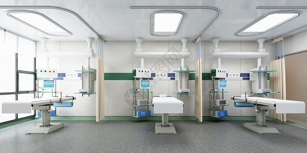 仪器治疗医院康复室场景设计图片