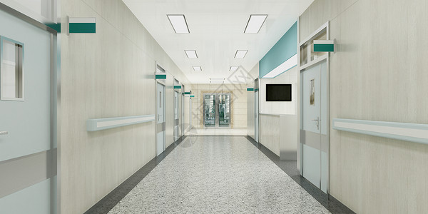 医院走廊素材医院过道场景设计图片