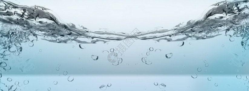 透明水面水花背景设计图片