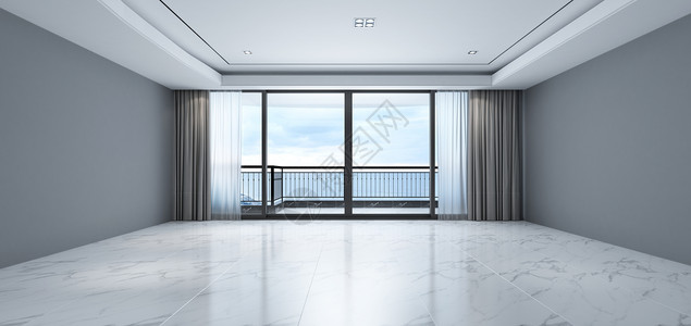室内玻璃3D住宅空间设计图片