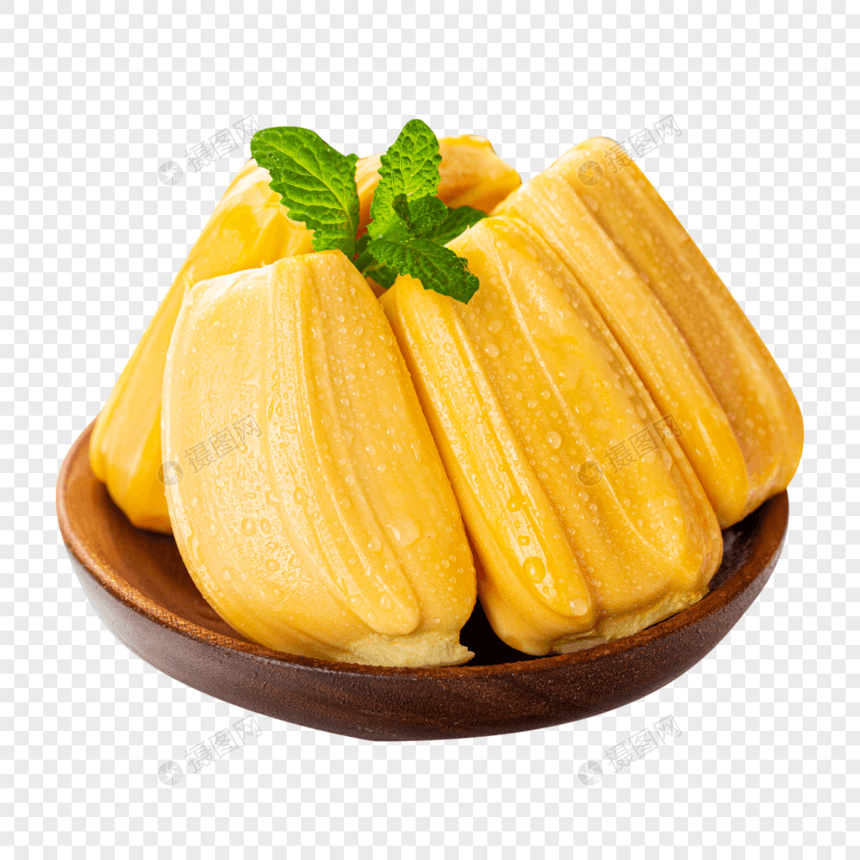 木碗里的菠萝蜜图片