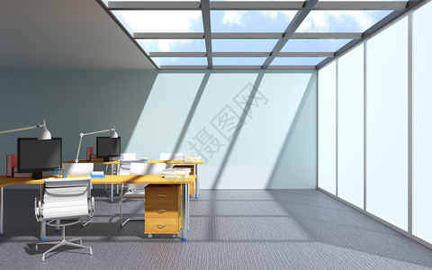 现代办公室场景背景图片