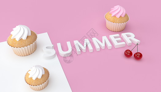 小清新甜品摄影夏日冰淇淋蛋糕设计图片