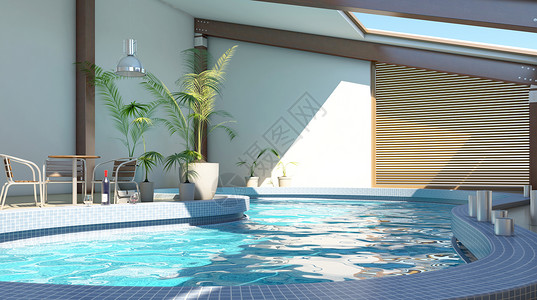 东南亚旅游室内泳池设计图片
