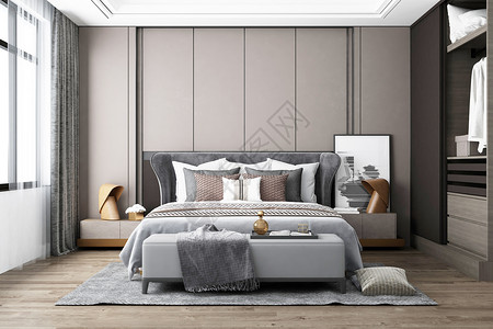 户型效果图现代卧室家居户型设计设计图片