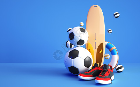 球鞋背景3D运动场景设计图片