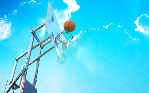投篮3D篮球场景设计图片