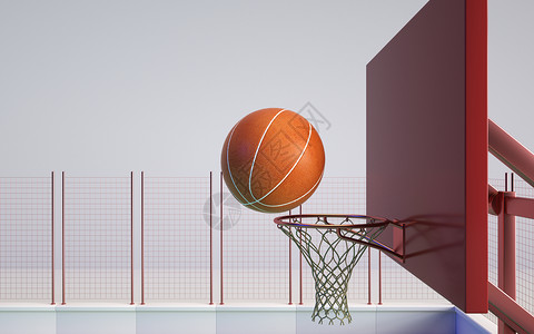 跳起投篮3D运动场景设计图片