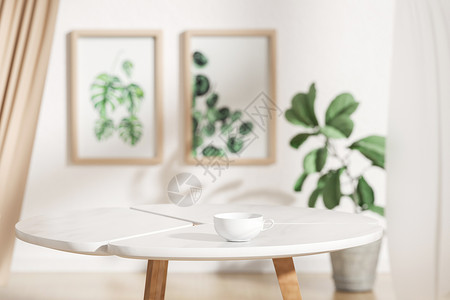 水仙花盆栽近距离桌面背景设计图片