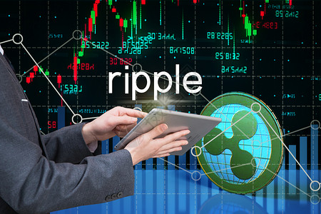 Ripple瑞波币背景图片