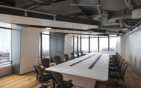 会议桌俯视商务会议室设计图片