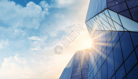 阳光下建筑大气商务建筑设计图片