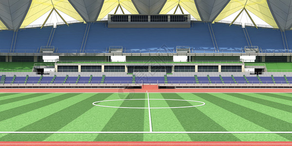 田径运动场3D体育场场景设计图片