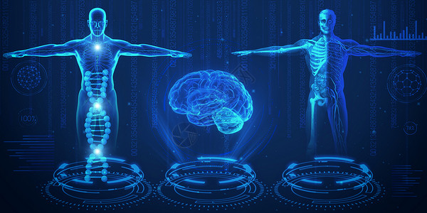 人体平衡现代医疗科技设计图片