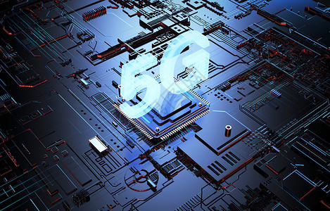 5G智能芯片背景图片