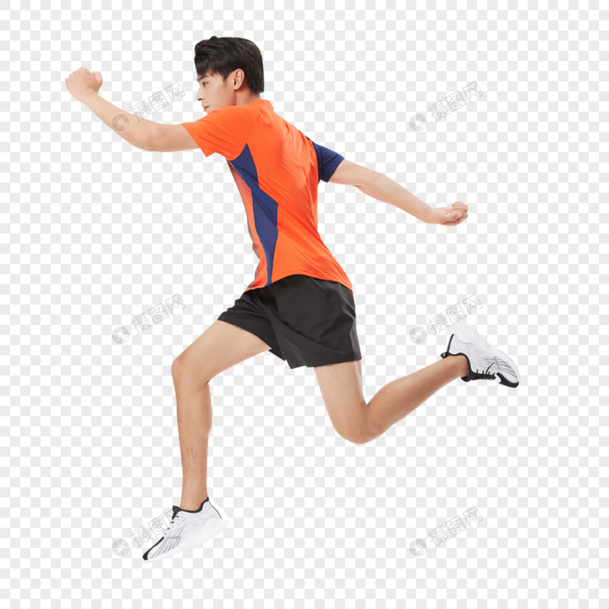 运动员跑步形象图片