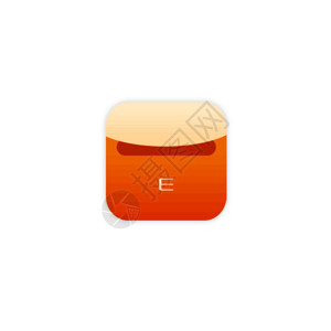 白色的信封橙色邮箱邮件图标GIF动图高清图片