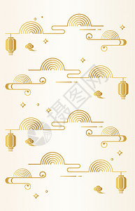 PNG免抠元素新年中式纹样底纹设计图片