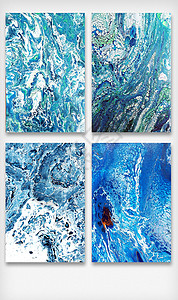 海洋装饰画海洋波纹水浪底纹装饰画设计图片